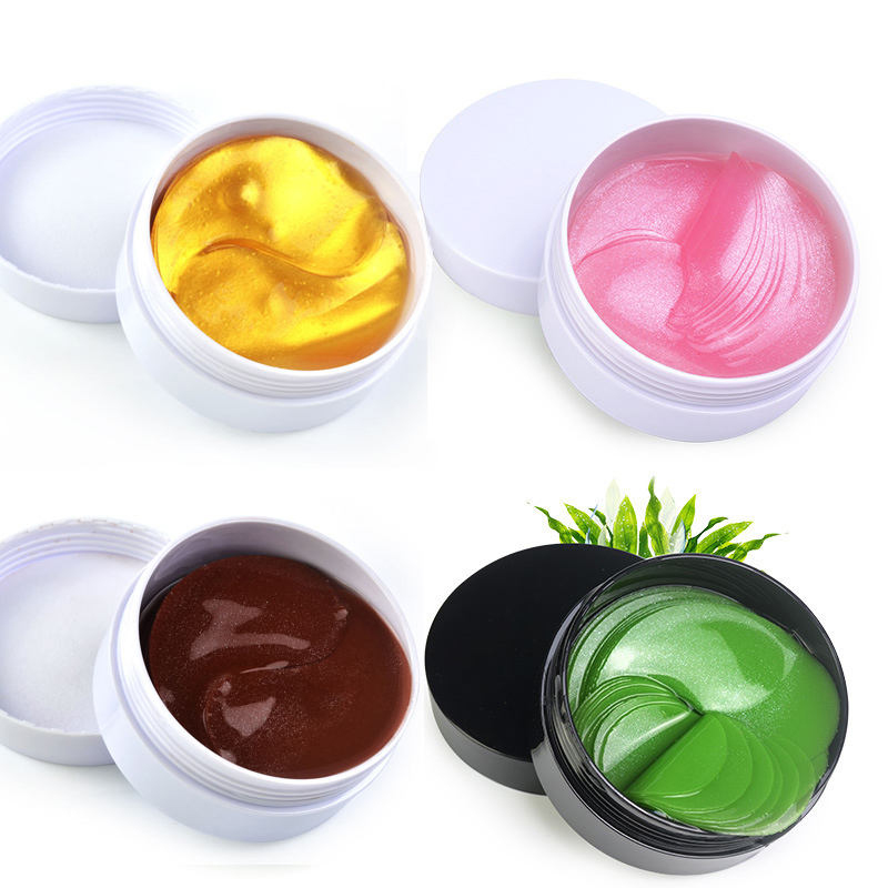 24K Altın Göz Altı Yamaları Göz Maskesi Yaşlanma Karşıtı Kollajen Hyaluronik Asit Göz Altı Maskesi Koyu Halkaları Giderme