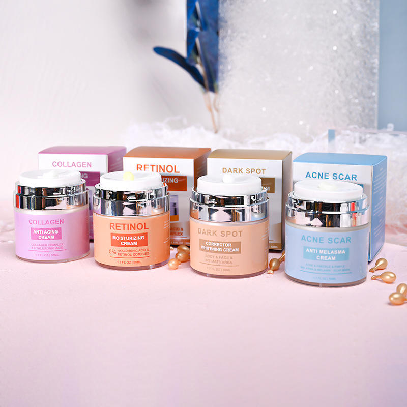 Yeni Trend Cilt Yaşlanma Karşıtı Yüz Losyonu Koyu Nokta Giderici Nemlendirici Organik Beyazlatıcı Yüz Kremi