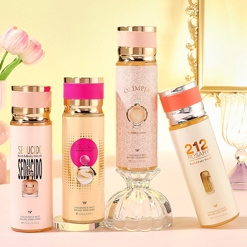 250 ml Marka Parfüm Tatlı Çiçek Kadın Vücut Spreyi Vücut Mist Parfümler Tasarımcı Parfüm