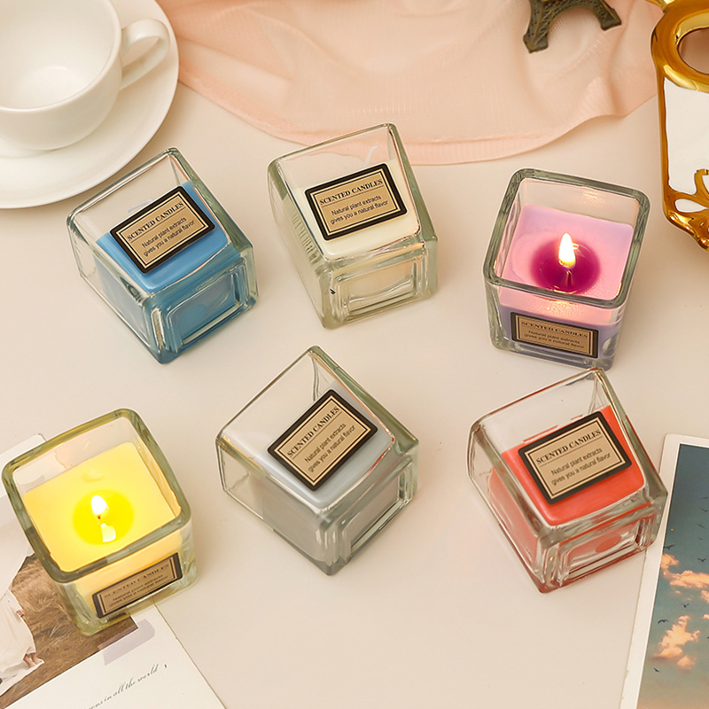 120g Kokular Kokulu Ev Kokulu Mumlar Güçlü Koku Uzun Ömürlü Aromaterapi Kavanoz Mumlar